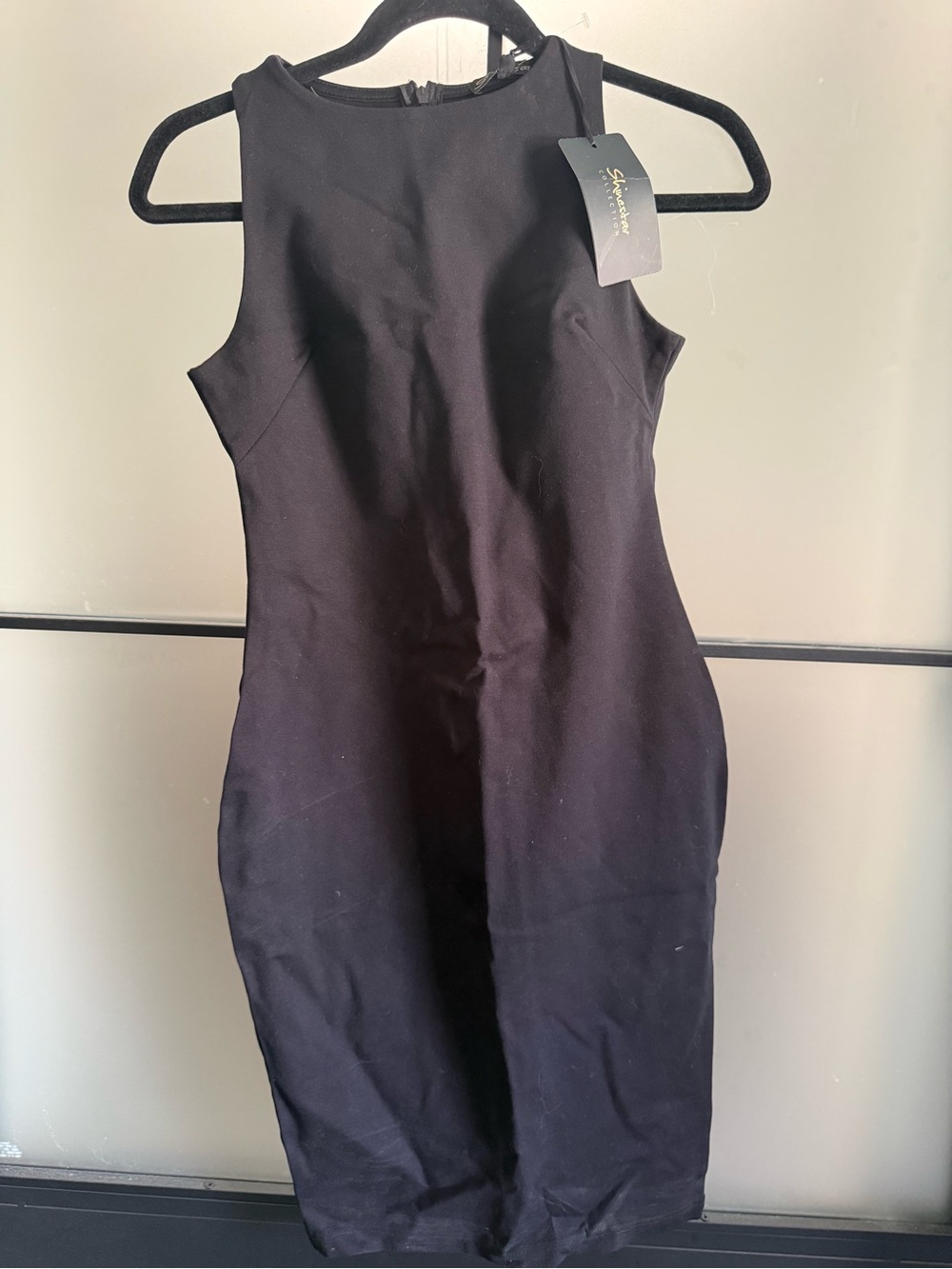 Sleeveless Black Sheath Dress by Shoshanna